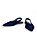 Slingback Your Shoes Azul Trama Salto Baixo - Imagem 3