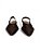Slingback Your Shoes Marrom Trama Linho - Imagem 2
