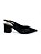 Slingback Mariotta Preta Plissado - Imagem 1