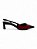 Scarpin Slingback Your Shoes Preto e Marsala Verniz - Imagem 1