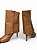 Bota Your Shoes Caramelo Vira De Couro - Imagem 4