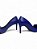 Scarpin Your Shoes Azul Flor - Imagem 4