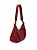 Bolsa WJ Vermelha Baguete Média Com Cintos Frontais - Imagem 2