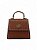 Bolsa WJ Marrom Top Handle Média Com Detalhe Pesponto - Imagem 3