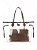 Bolsa WJ Vinil Com Necessaire Palha Marrom - Imagem 4