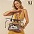 Bolsa WJ Vinil Com Necessaire Palha Marrom - Imagem 2