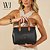 Bolsa WJ Preta Grande Etiqueta Personalizada - Imagem 2