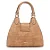 Bolsa WJ Camel Croco Satchel Md Estruturada - Imagem 4