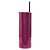 Copo Inox com Tampa e Canudo 600ml Pink Brilhante Perolado Para Sublimação (3320) - 01 Unidade - Imagem 2