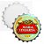 Tampa de Garrafa Decorativa 20cm em Mdf 6mm Branco Resinado para Sublimação Ultra Brilho - 01 Unidade (PH1310) - Imagem 1
