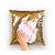 Capa de Almofada de Lantejoulas Mágicas Dupla Face Dourada e Branca Sublimáticas - 40x40cm ShopVirtua3000® (2196) - Imagem 3