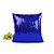 Capa de Almofada de Lantejoulas Mágicas Dupla Face Azul Royal e Branca - 40x40cm ShopVirtua3000® (2194) - Imagem 4