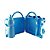 Lancheira Infantil Mala com Alça Regulável e Garrafa em Plástico Azul com Placa de Metal Sublimática (2035) - 01 Unidade (Dia das Crianças) - Imagem 4