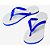 Chinelo Borracha Sublimático com Trad Azul Royal Adulto 41/42 Embalado a Vácuo não Suja ou Amarela (JD6060) - 01 Unidade - Imagem 1