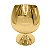 Taça de Vidro Cristal Sublimática Cromada Dourada Para Conhaque 635ml (Linha Elegance) (2704) - 01 Unidade - Imagem 1