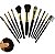 Meily´s - Kit 12 Pincéis Para Maquiagem Luxo MKP-109 ( Preto ) - Imagem 2