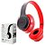 Importados - Fone De Ouvido Bluetooth Sem Fio Vermelho - Headphone - Imagem 1