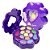 Luisance - Estojo De Maquiagem Kit Flower LT280 - Roxo - Imagem 1