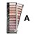 Uni Makeup - Paleta de Sombra12 Cores UNSO87 - Kit C/12 und - Imagem 3