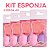 Meily's - Kit 3 Mini Esponjas MAC320 Flor - 12 Kits - Imagem 1