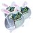 Hello Mini - Espelho para Mesa Coelho SH8829 - 3 Und - Imagem 1