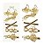 Importado - Kit 5 Presilhas p/ Cabelo Borboleta HP1317 -6Kit - Imagem 3