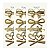 Importado - Kit 5 Presilhas p/ Cabelo Coração HP1317 - 6 Kit - Imagem 2