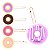 Pink 21 - Lip Balm Donut Lover Chaveiro CS5027 - 4 Und - Imagem 2