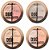 Ruby Rose - Iluminador Glow Duo Highlighter  HB-7522 - Kit com 4 Unidades - Imagem 1