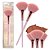 Pink 21 - Pincel Leque para Blush e Iluminador HB87276 - 6 Und - Imagem 1