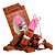 Miss Rose - Puff Gloss Chocolate com Chaveiro Coelho - Imagem 4