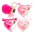 Febella - Kit Coração 02 Lip Gloss e Pompom - 03 Kits - Imagem 1
