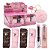 Amor e Anjo - Lip Balm com Lip Gloss Bolsinha e Chaveiro Pompom AMMF046 - 12 Und - Imagem 1