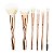 Macrilan - Kit com 6 pincéis para maquiagem Mademoiselle ED004 - ( 03 Kits ) - Imagem 3