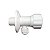Adaptador Registro Regulador Vazão 6mm 1/4 Purificador Branco - Imagem 2