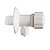 Adaptador Registro Regulador Vazão 9,5mm 3/8 Purificador Branco - Imagem 1