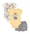 CONJUNTO 3 PEÇAS BODY E SHORT AMARELO E CINZA CACHORRINHO - Imagem 1