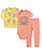 CONJUNTO 3 PEÇAS BODY E CALÇA AMARELO E SALMÃO URSINHA FLORIDA #Desconto progressivo - Imagem 1