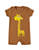 KIT ROMPER 2 PEÇAS MARROM E AMARELO GIRAFA - Imagem 3