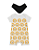 KIT ROMPER 2 PEÇAS PRETO E BRANCO LEÃO - Imagem 2