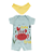 KIT ROMPER 2 PEÇAS AMARELO E AZUL CARANGUEJO - Imagem 3