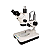 MICROSCÓPIO ESTEREOSCÓPIO TRINOCULAR AUMEN 7X-90X DUPLA LED - Imagem 5