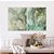 ENVIO IMEDIATO - Conjunto com 02 quadros decorativos Abstrato Verde 70x84cm (LxA) Moldura Dourada - Imagem 1