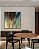 Quadro decorativo Canvas Abstrato Cores 80x80cm (LxA) Moldura cor Preto estilo Filete - Imagem 1