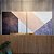 ENVIO IMEDIATO - Conjunto com 02 quadros decorativos CANVAS Geométrico Rosê - Artista Uillian Rius 80x80cm (LxA) Moldura Branca - Imagem 2