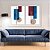 Conjunto com 02 quadros decorativos Formas Geométricas Azul, Rosê e Marsala - Imagem 3