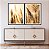 Conjunto com 02 quadros decorativos Nature Gold - Imagem 2