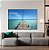 Conjunto com 02 quadros decorativos Horizonte Mar - Imagem 1