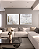 Conjunto com 02 quadros decorativos Abstrato Neutro com Detalhes em Dourado - Imagem 1
