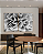 Conjunto com 02 quadros decorativos Abstrato P&B - Imagem 5